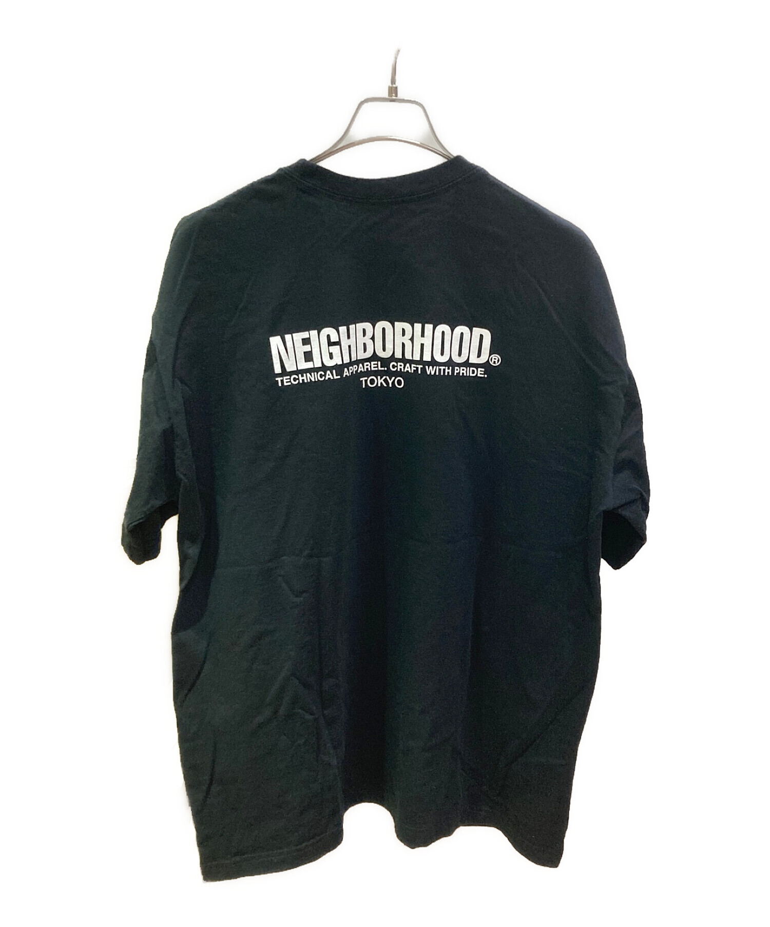 NEIGHBORHOOD (ネイバーフッド) プリントTシャツ ブラック サイズ:XL