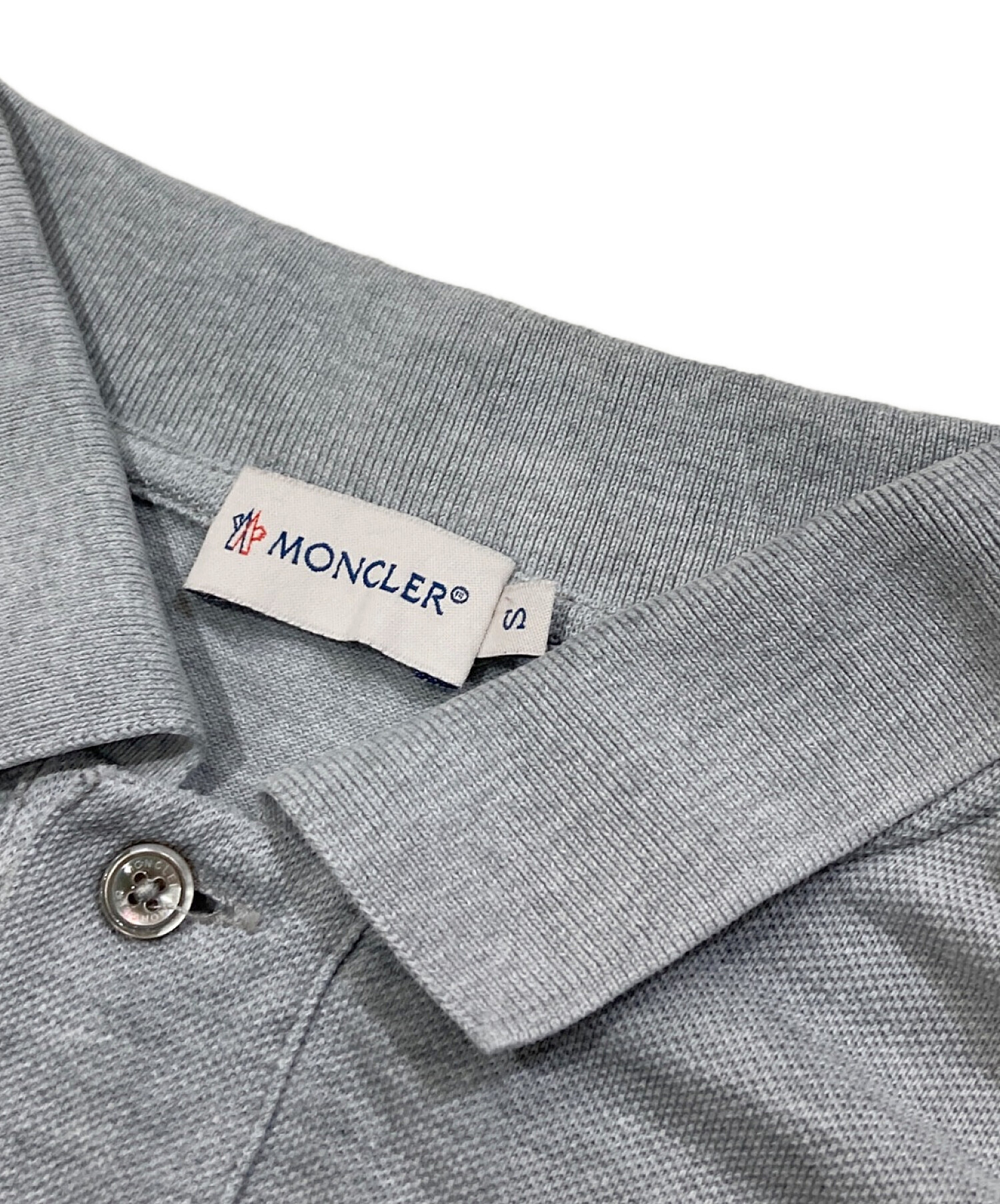 中古・古着通販】MONCLER (モンクレール) ポロシャツ グレー サイズ:S｜ブランド・古着通販 トレファク公式【TREFAC  FASHION】スマホサイト