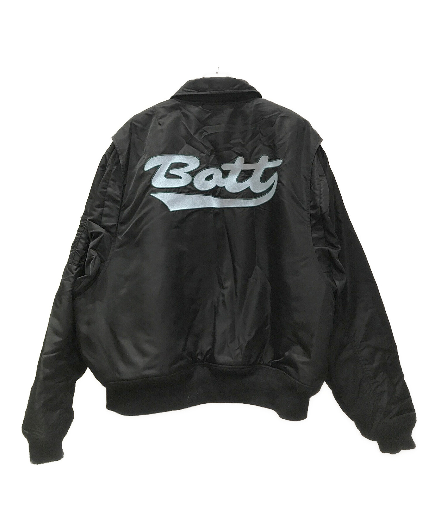 中古・古着通販】BoTT (ボット) 23AW Nylon Flight Jacket ブラック サイズ:XL｜ブランド・古着通販  トレファク公式【TREFAC FASHION】スマホサイト