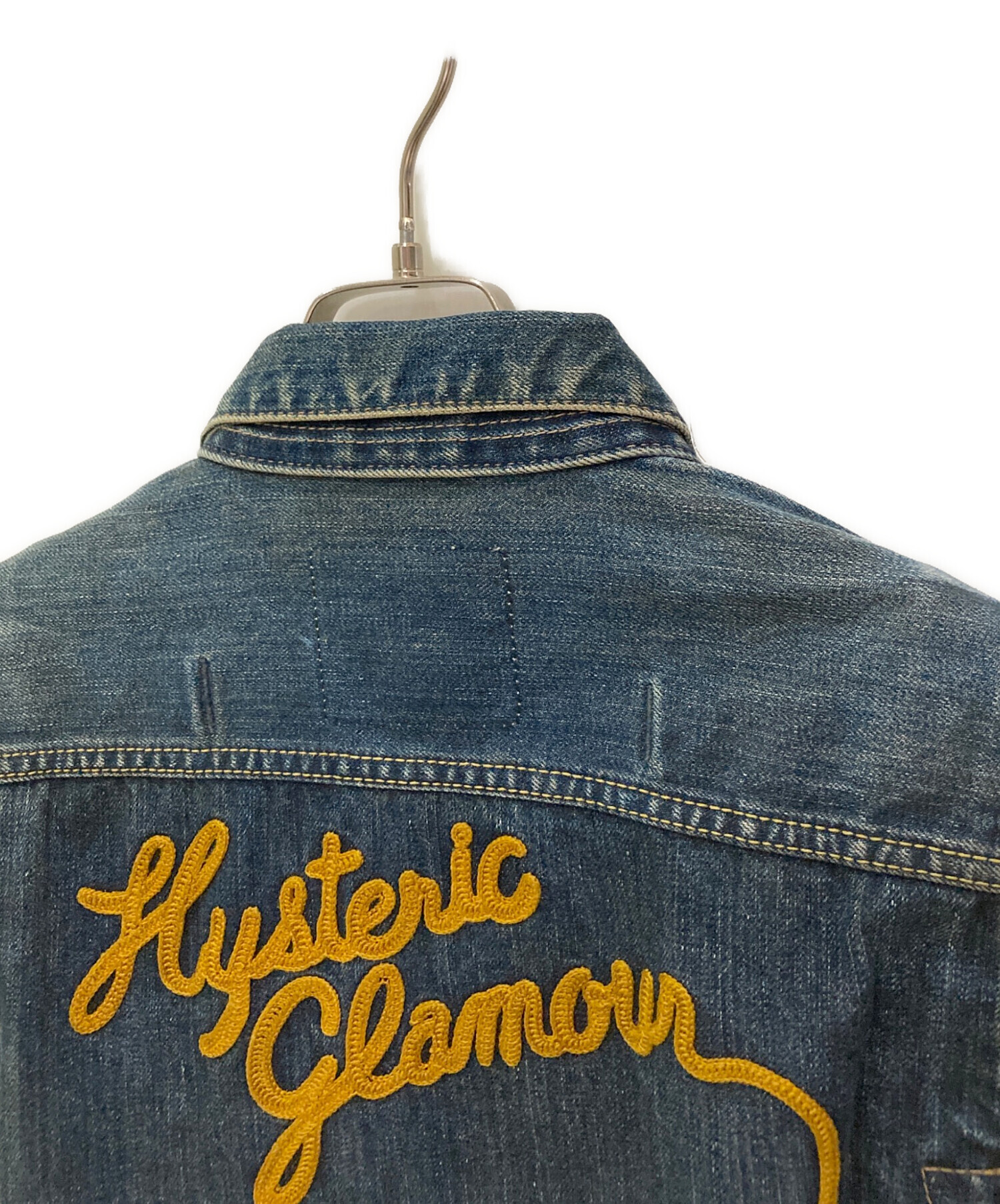 中古・古着通販】Hysteric Glamour (ヒステリックグラマー) バック刺繍デニムジャケット インディゴ サイズ:M｜ブランド・古着通販  トレファク公式【TREFAC FASHION】スマホサイト