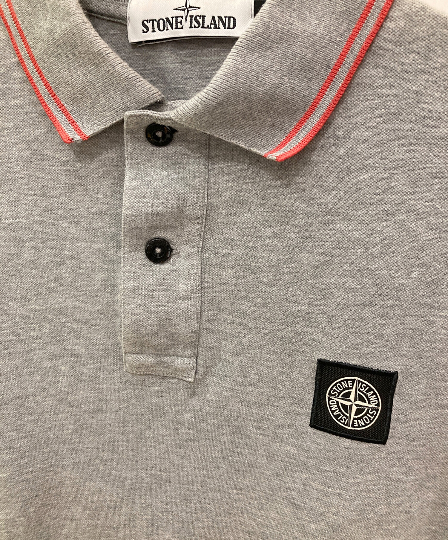 中古・古着通販】STONE ISLAND (ストーンアイランド) ポロシャツ グレー サイズ:S｜ブランド・古着通販 トレファク公式【TREFAC  FASHION】スマホサイト