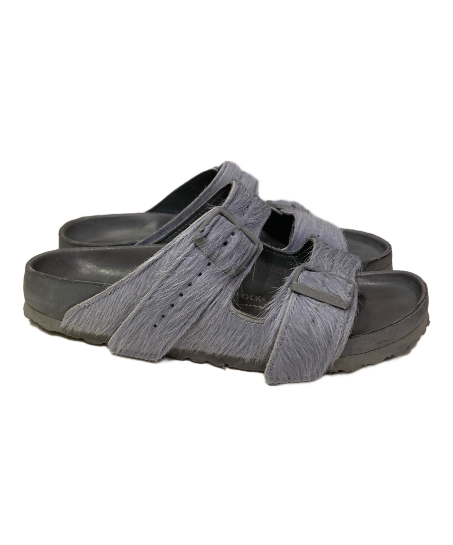 中古・古着通販】BIRKENSTOCK (ビルケンシュトック) RICK OWENS (リックオウエンス) ファーサンダル グレー  サイズ:41｜ブランド・古着通販 トレファク公式【TREFAC FASHION】スマホサイト