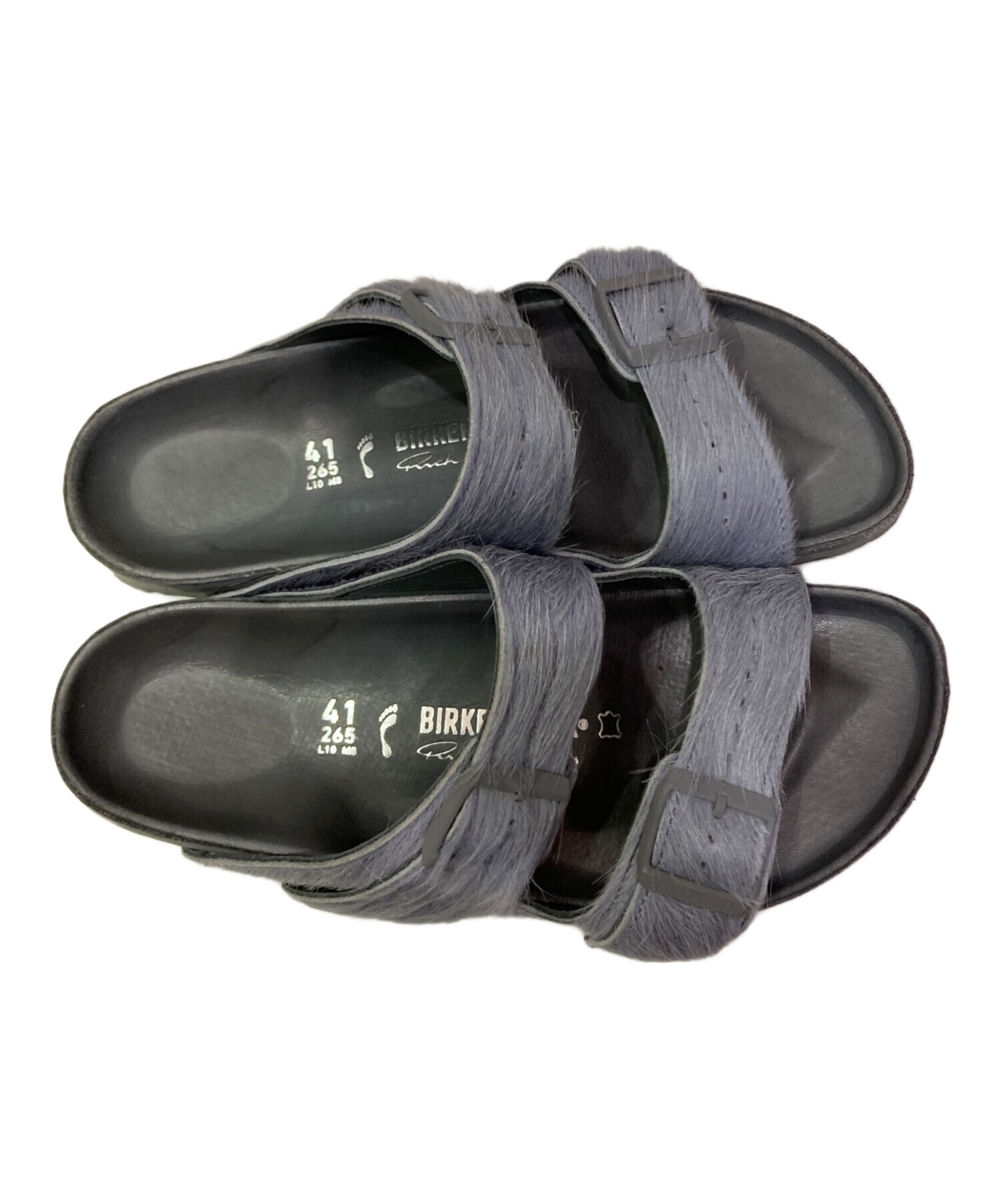 中古・古着通販】BIRKENSTOCK (ビルケンシュトック) RICK OWENS (リックオウエンス) ファーサンダル グレー  サイズ:41｜ブランド・古着通販 トレファク公式【TREFAC FASHION】スマホサイト