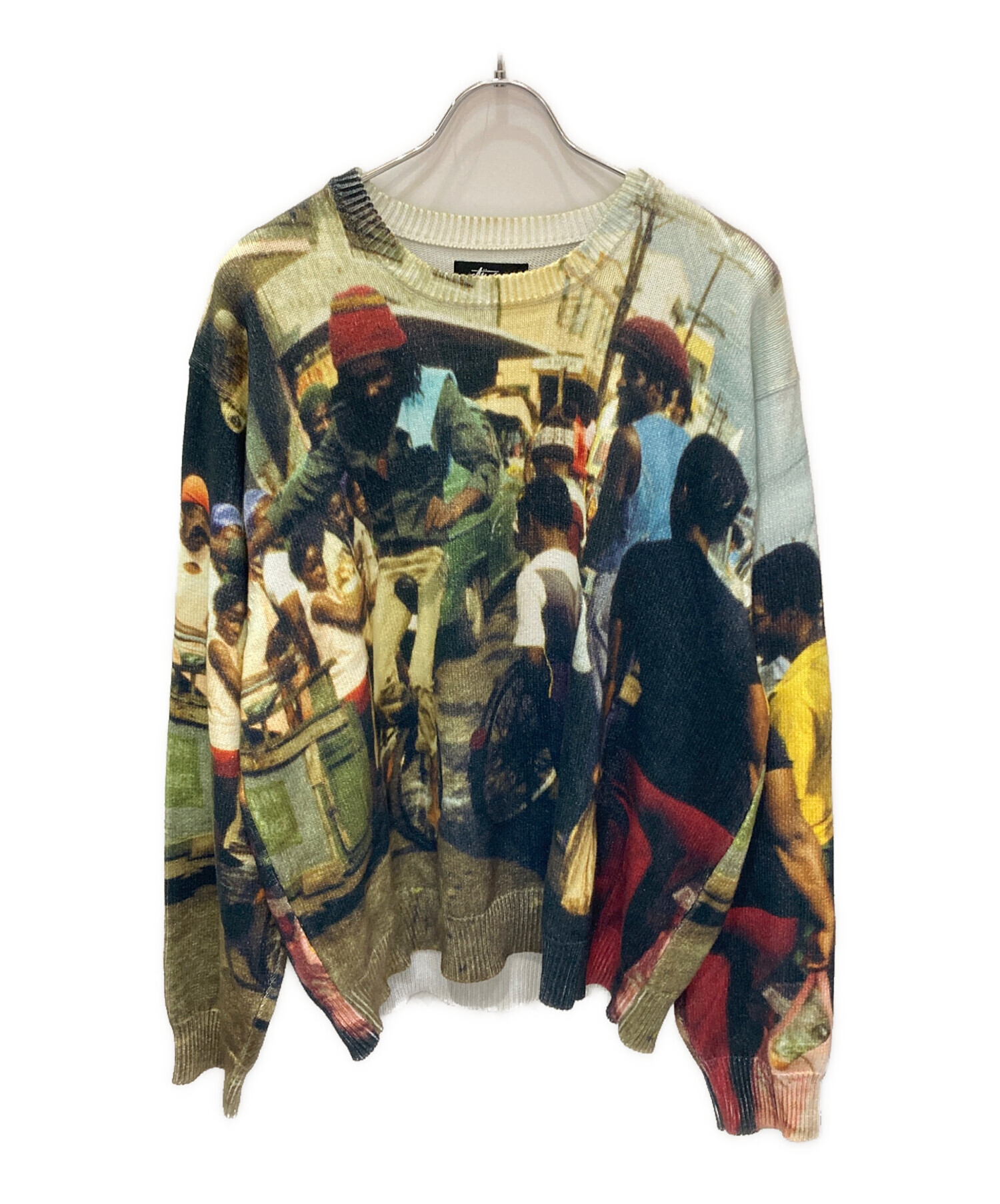 中古・古着通販】stussy (ステューシー) PETER TOSH PRINT SWEATER マルチカラー サイズ:XL｜ブランド・古着通販  トレファク公式【TREFAC FASHION】スマホサイト