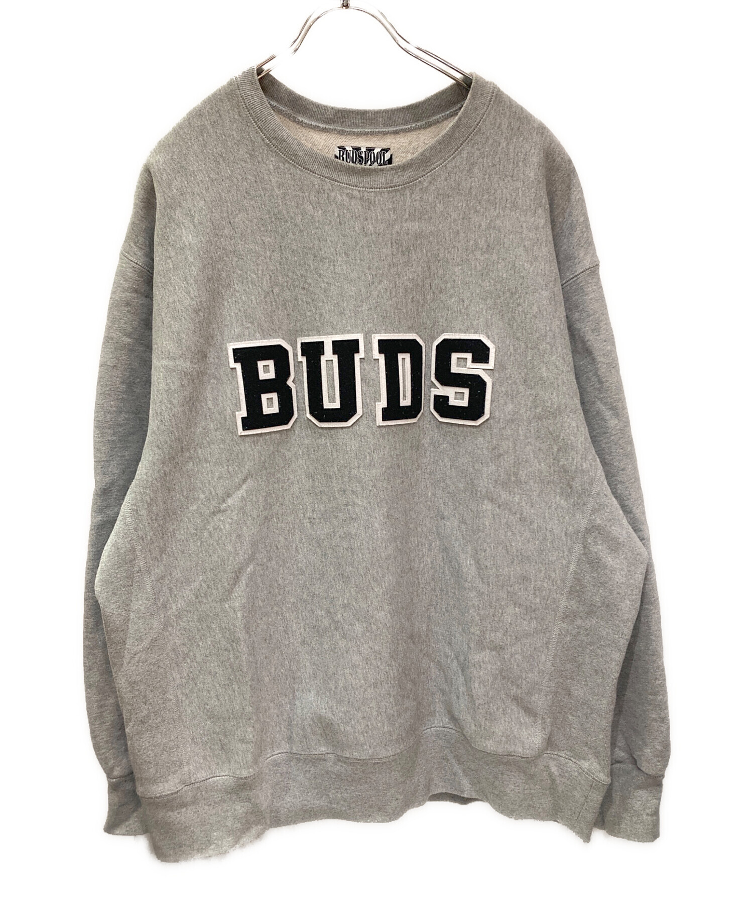 BUDSPOOL (バッズプール) クルーネックスウェット グレー サイズ:XL