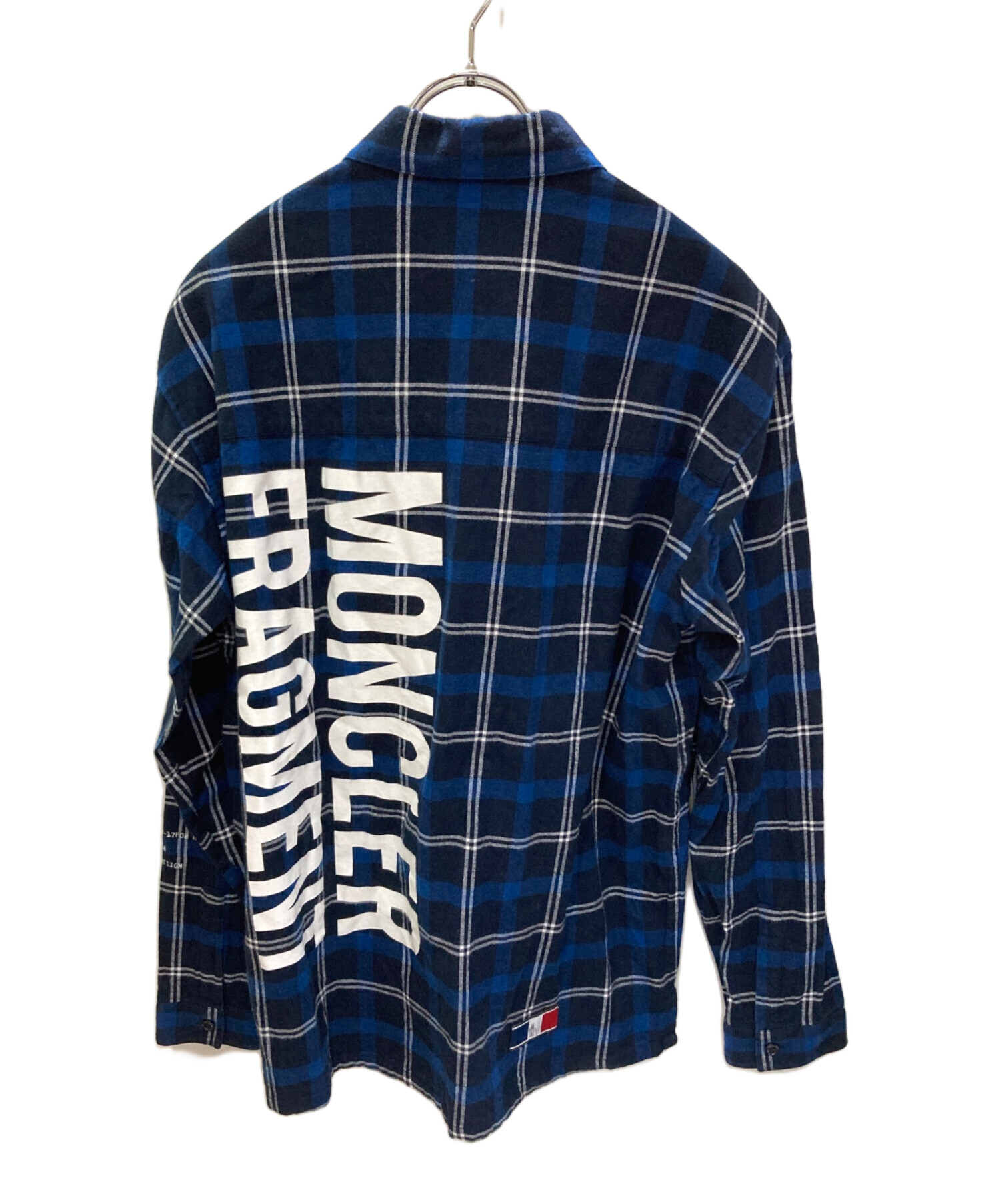 中古・古着通販】MONCLER (モンクレール) FRAGMENTS (フラグメント) チェックシャツ ブルー サイズ:1｜ブランド・古着通販  トレファク公式【TREFAC FASHION】スマホサイト