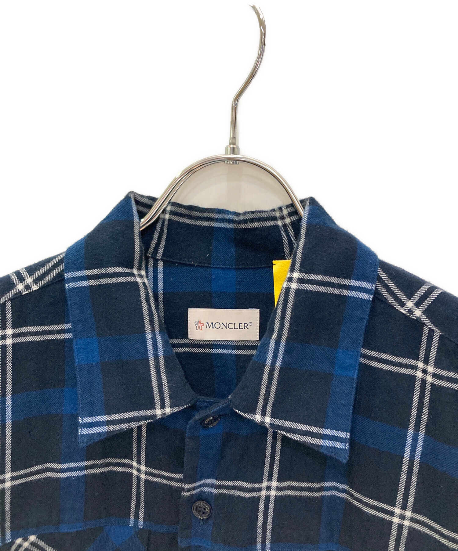 中古・古着通販】MONCLER (モンクレール) FRAGMENTS (フラグメント) チェックシャツ ブルー サイズ:1｜ブランド・古着通販  トレファク公式【TREFAC FASHION】スマホサイト