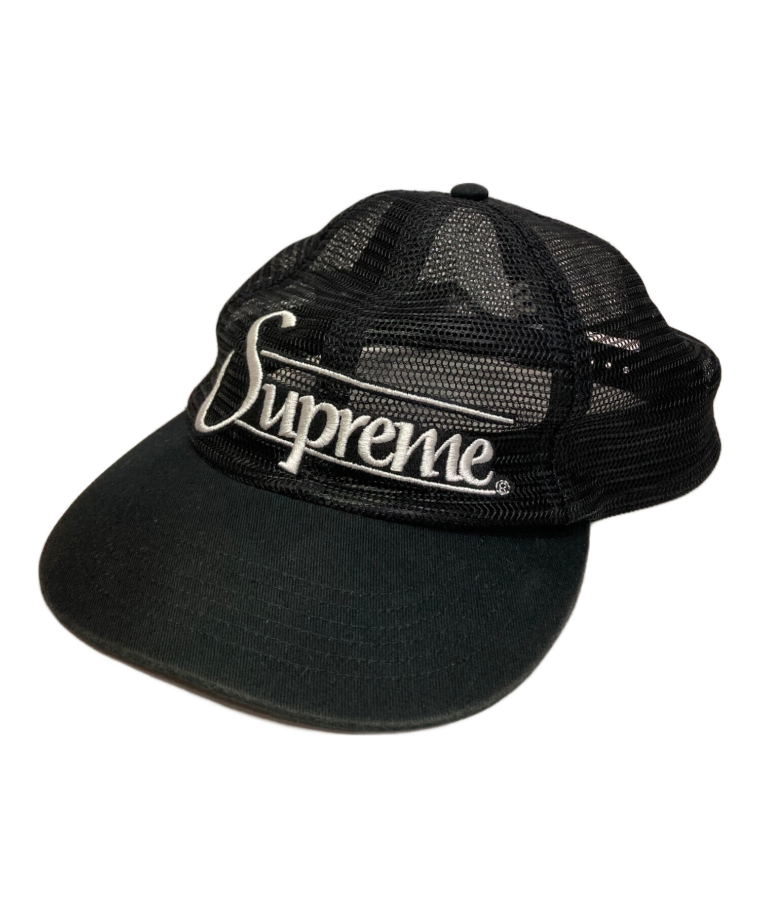 中古・古着通販】SUPREME (シュプリーム) シックスパネルメッシュキャップ ブラック｜ブランド・古着通販 トレファク公式【TREFAC  FASHION】スマホサイト