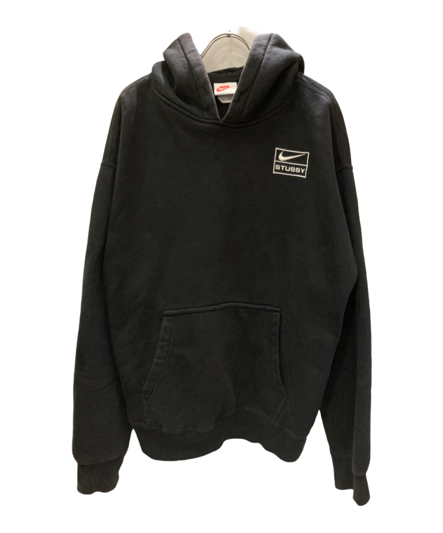 NIKE (ナイキ) stussy (ステューシー) プルオーバーパーカー ブラック サイズ:S