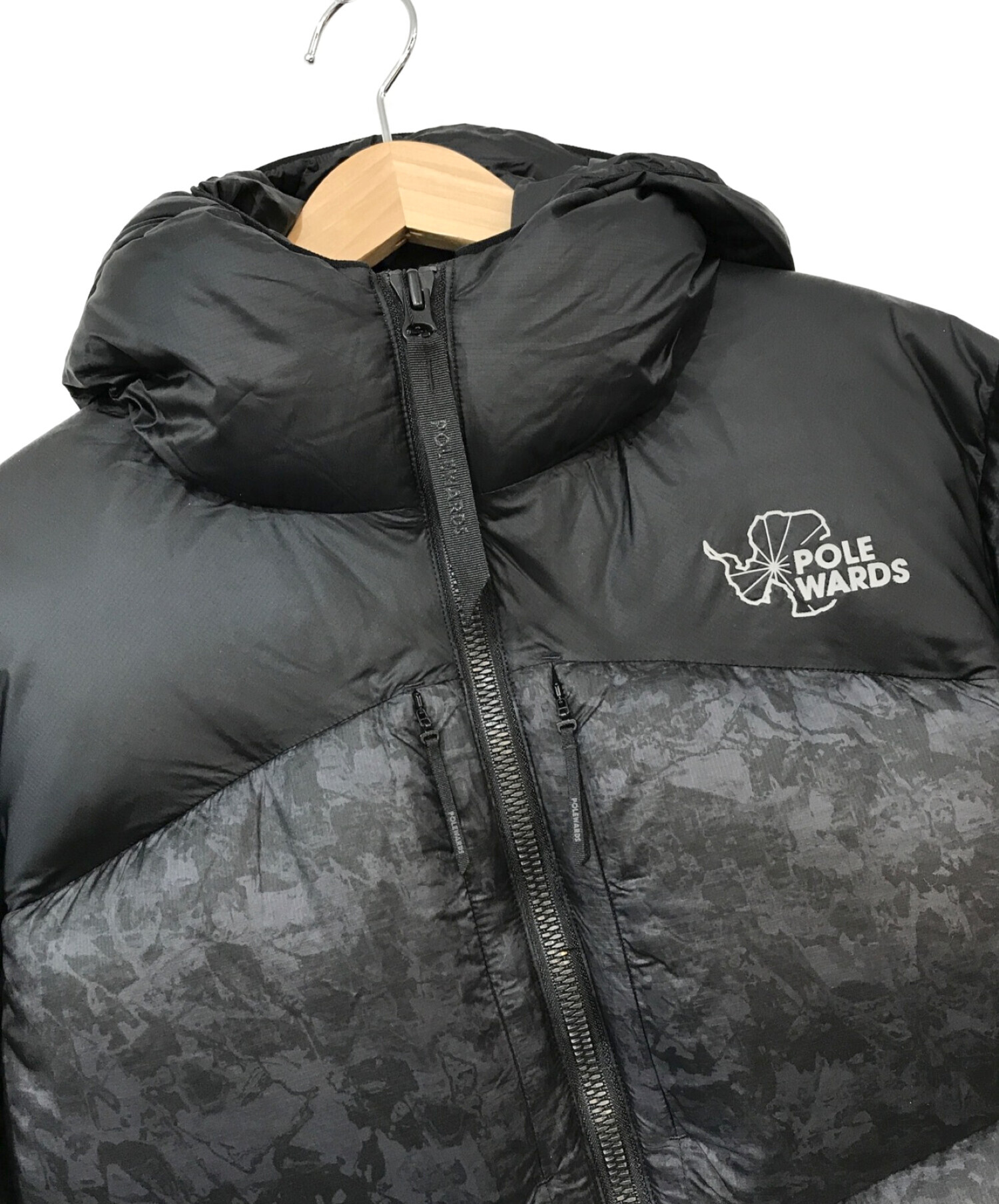 POLEWARDS (ポールワーズ) BC DOWN PARKA(ビーシーダウンパーカー) グレー×ブラック サイズ:M