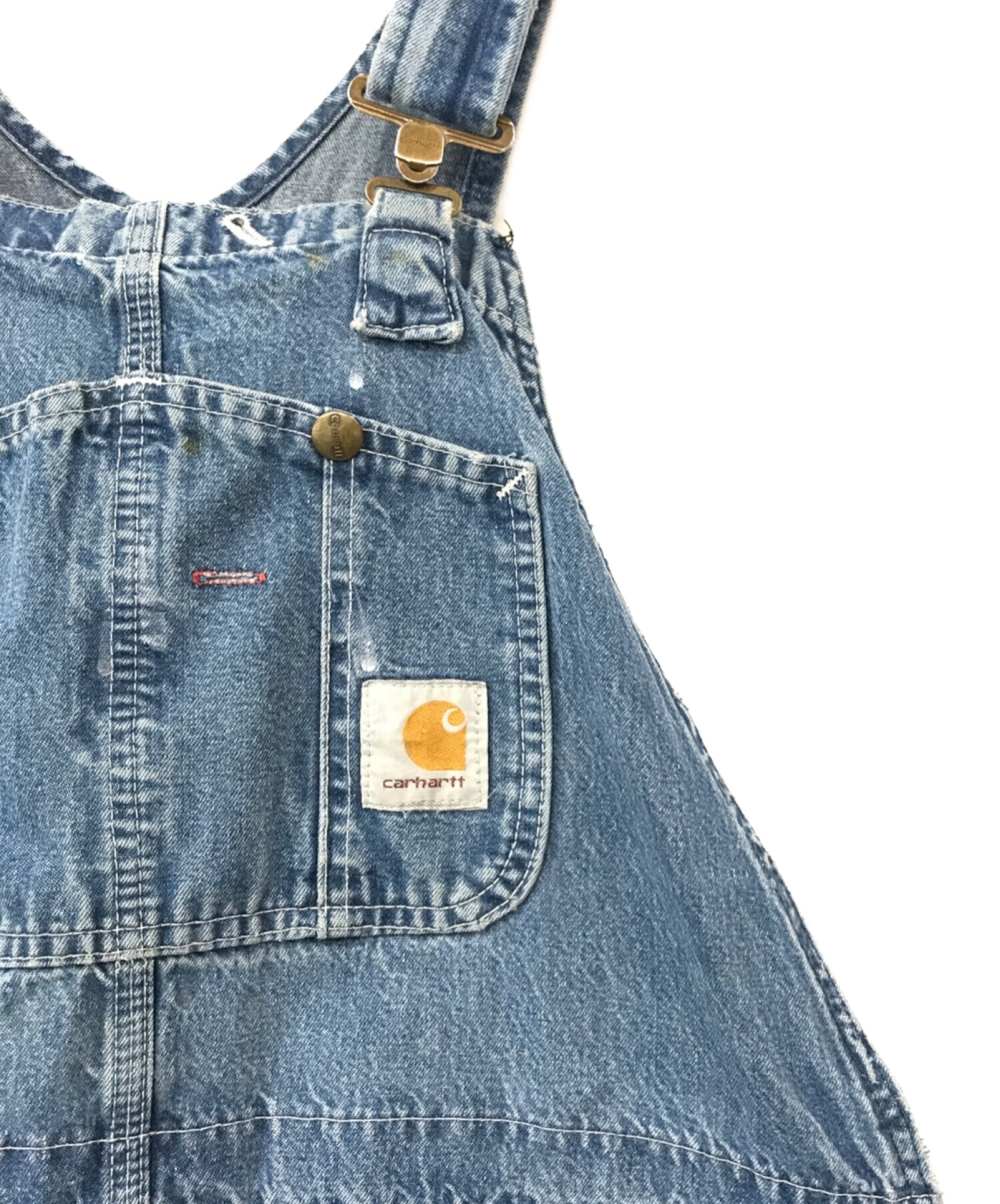 中古・古着通販】CarHartt (カーハート) デニムオーバーオール スカイ