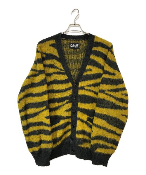 中古・古着通販】Schott (ショット) MOHAIR ZEBRA CARDIGAN イエロー