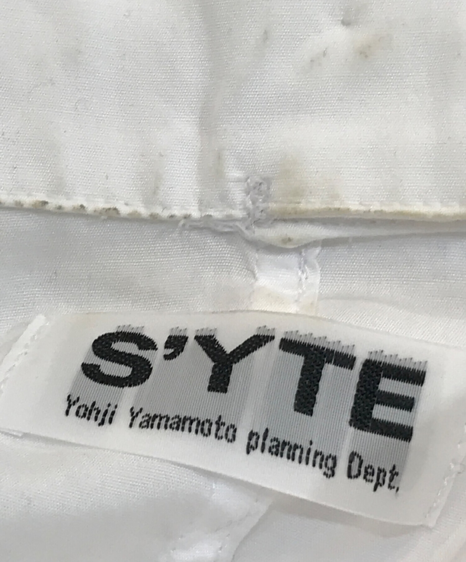 s'yte by yohji yamamoto (サイト バイ ヨウジヤマモト) ロングシャツ ホワイト サイズ:ＦＲＥＥ