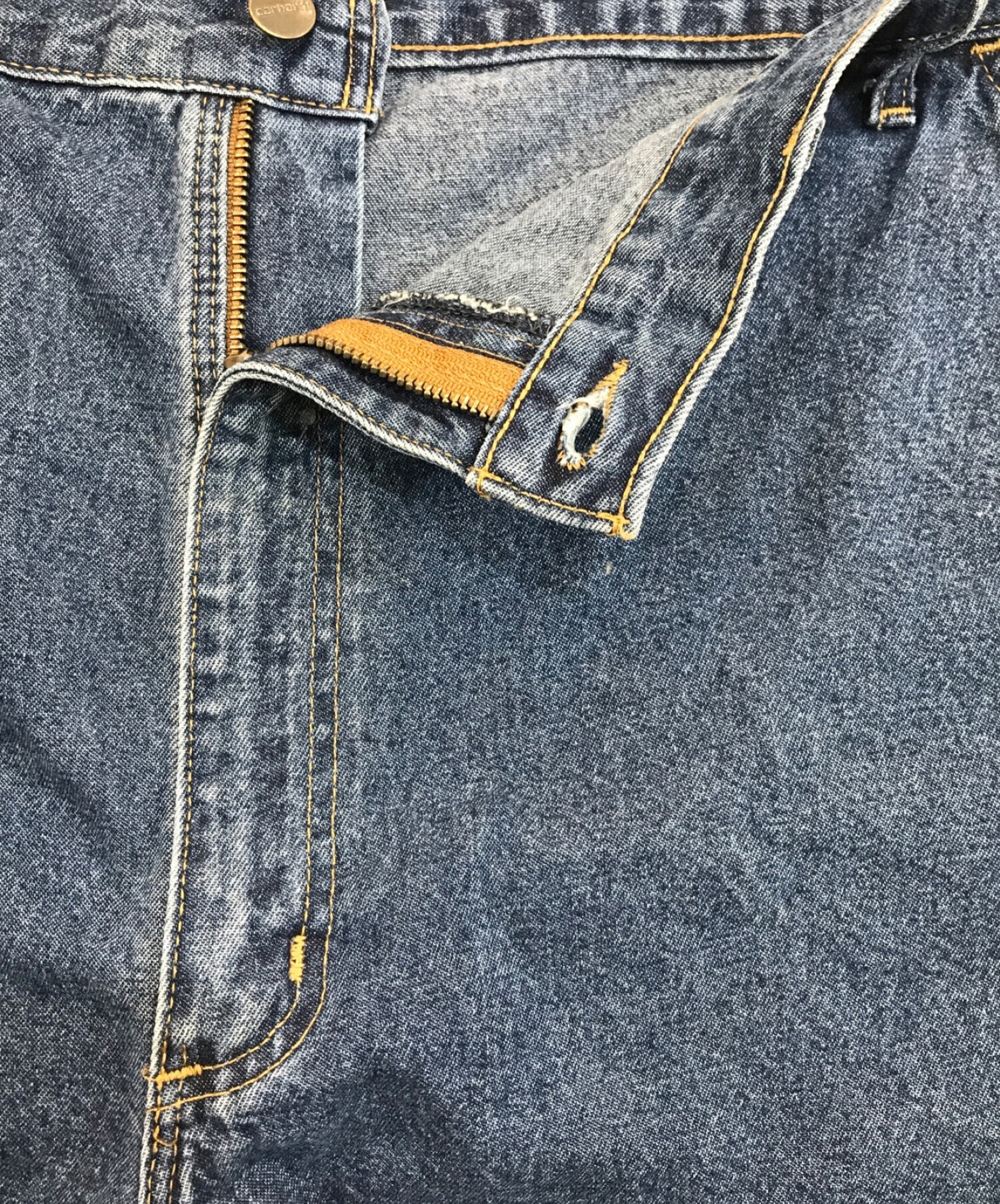 CarHartt (カーハート) ビッグデニムワークショーツ スカイブルー サイズ:44