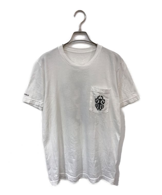 中古・古着通販】CHROME HEARTS (クロムハーツ) バックハーフダガーポケットTシャツ ホワイト×ブラック サイズ:M｜ブランド・古着通販  トレファク公式【TREFAC FASHION】スマホサイト