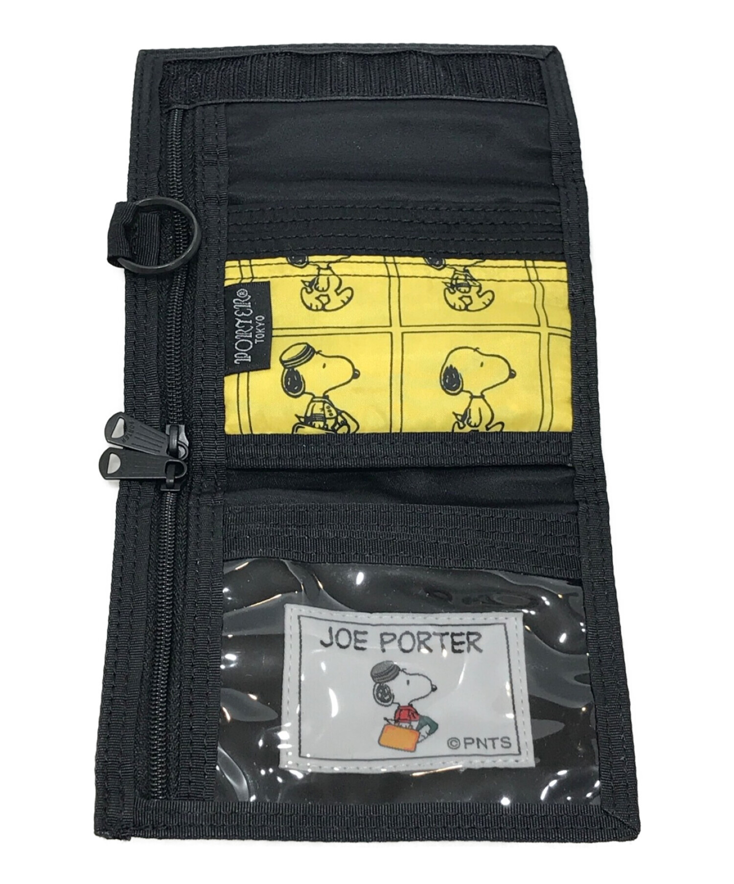 PORTER×SNOOPY (ポーター×スヌーピー) コラボ3つ折り財布 ブラック サイズ:記載なし