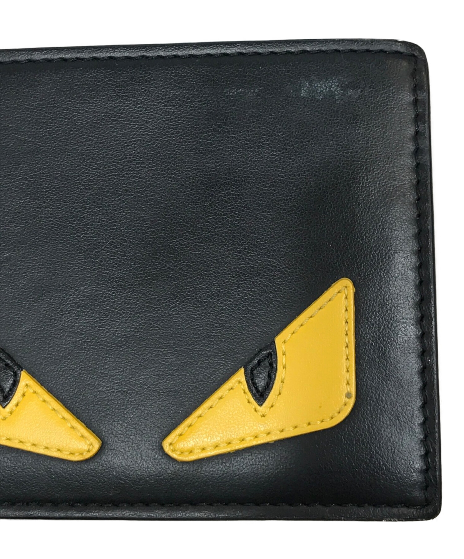 FENDI (フェンディ) 2つ折り財布 ブラック×イエロー サイズ:記載なし