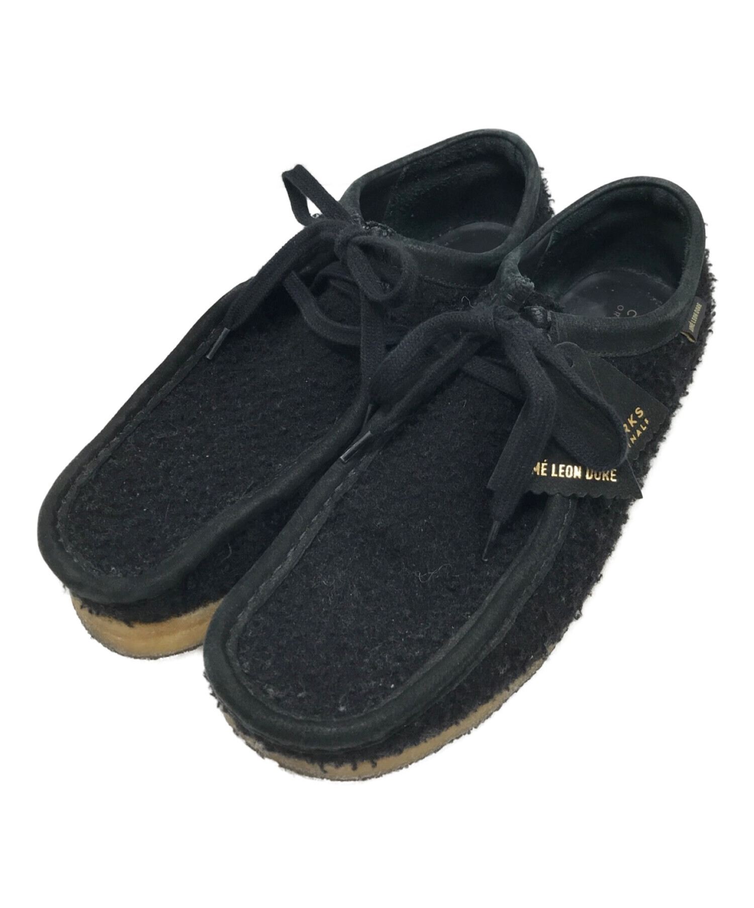 CLARKS×Aime Leon Dore (クラークス×エメレオンドレ) コラボワラビーシューズ ブラック サイズ:EUR42