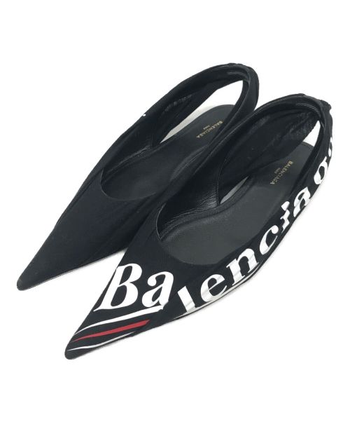 【中古・古着通販】BALENCIAGA (バレンシアガ) ポインテッドトゥパンプス ブラック サイズ:36(23cm程度)｜ブランド・古着通販  トレファク公式【TREFAC FASHION】スマホサイト