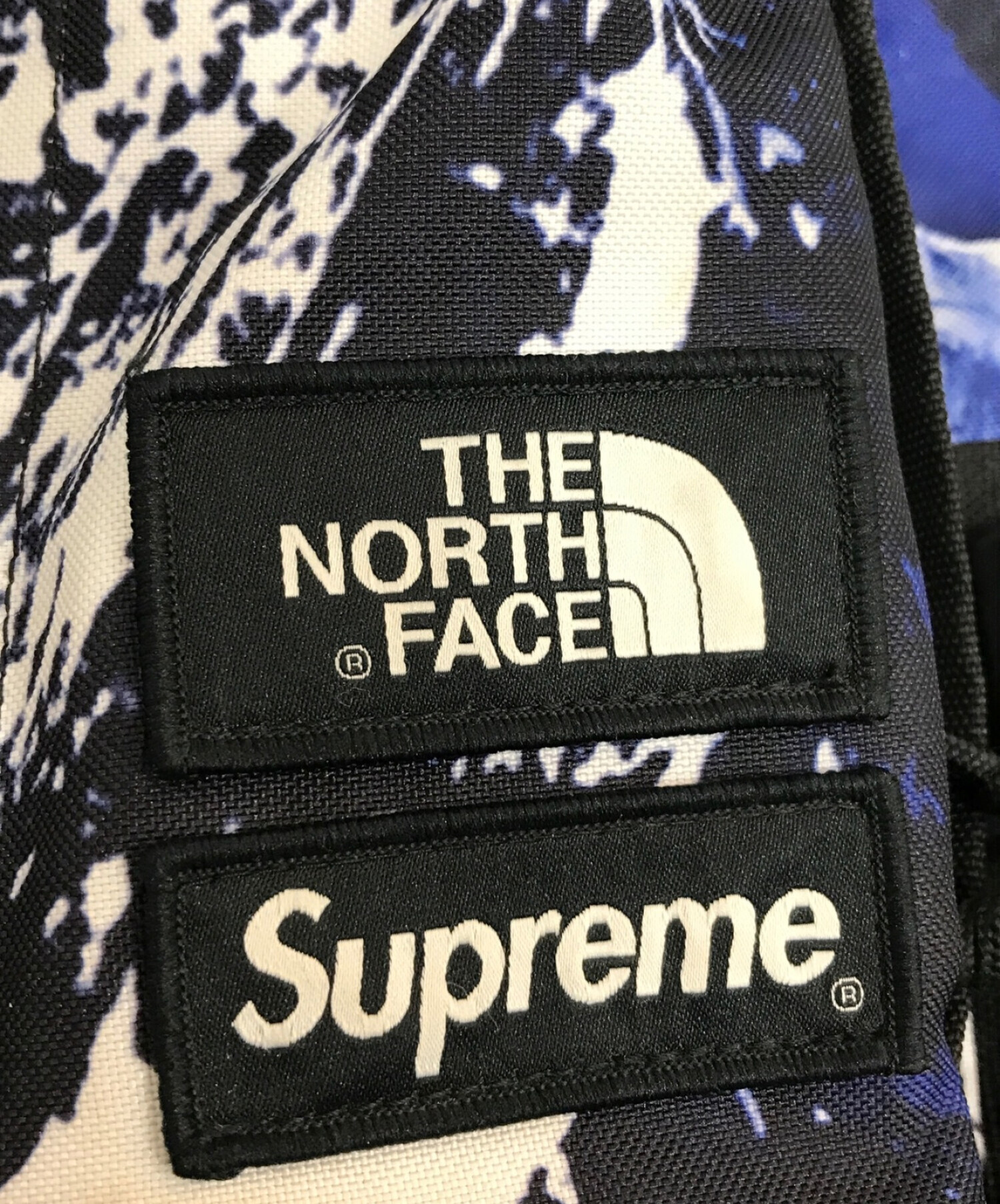 SUPREME×THE NORTH FACE (シュプリーム × ザノースフェイス) コラボマウンテンバックパック ブラック×ブルー