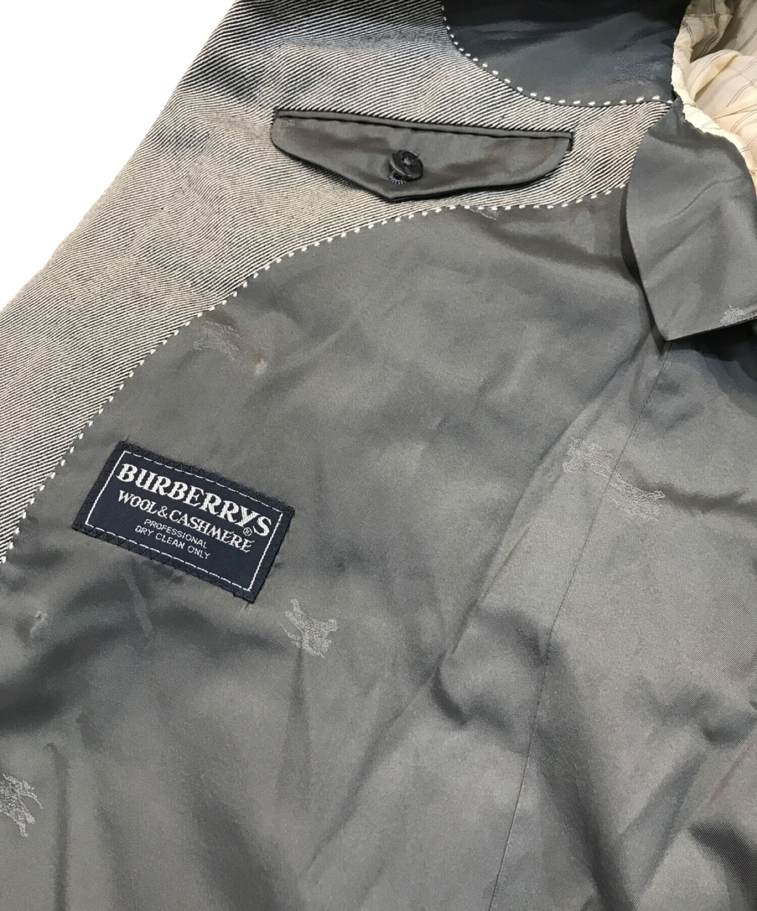 中古・古着通販】Burberry's (バーバリーズ) ダブルジャケット グレー