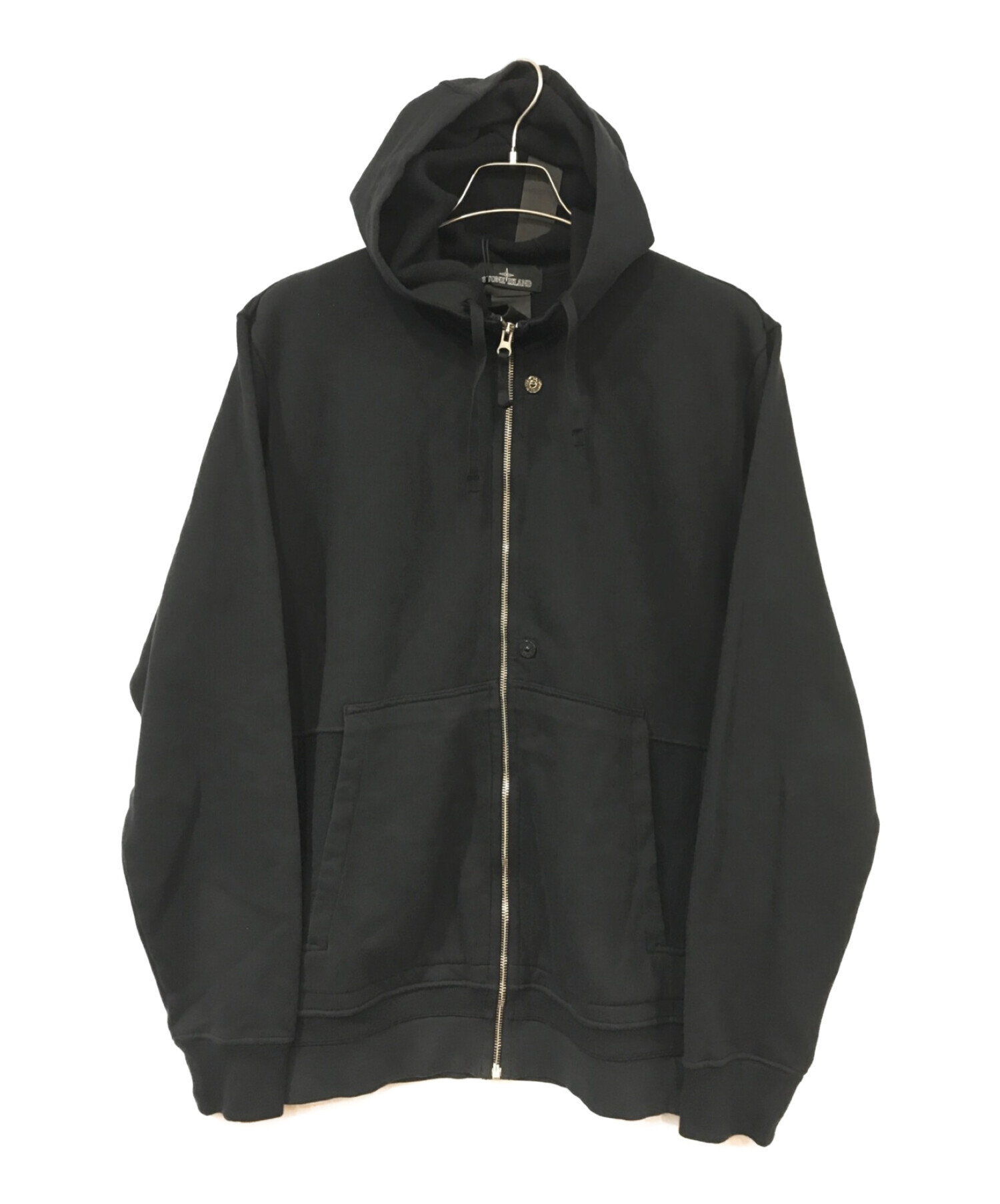 STONE ISLAND (ストーンアイランド) Shadow Zip-Up Hooded Sweatshirt ブラック サイズ:L