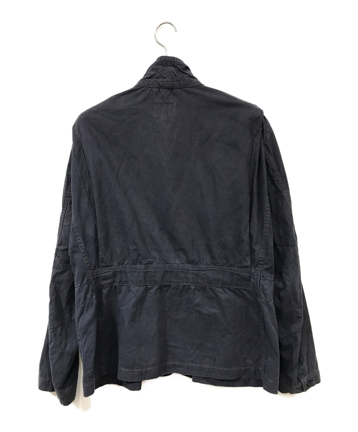 Engineered Garments (エンジニアドガーメンツ) スタンドカラーワークジャケット ネイビー サイズ:L