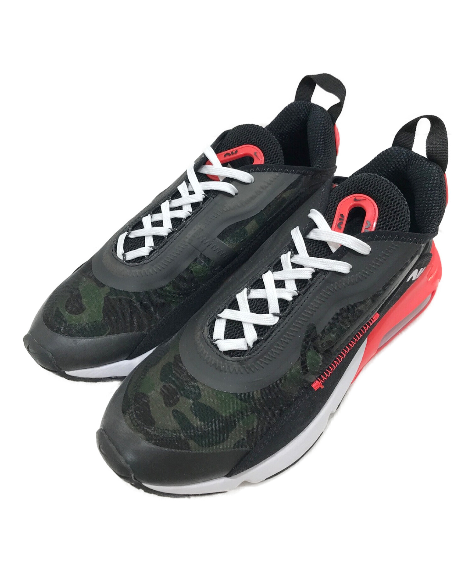 NIKE (ナイキ) AIR MAX 2090 SP DUCK CAMO ブラック×レッド サイズ:US10.5