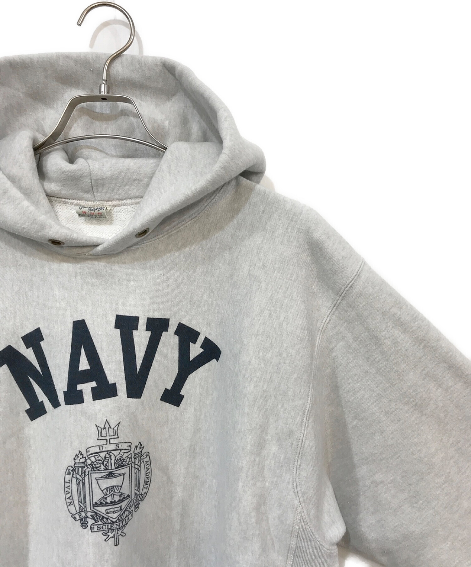 Buzz Rickson's×BEAMS (バズリクソンズ×ビームス) 別注 Navy Hoodie グレー サイズ:M