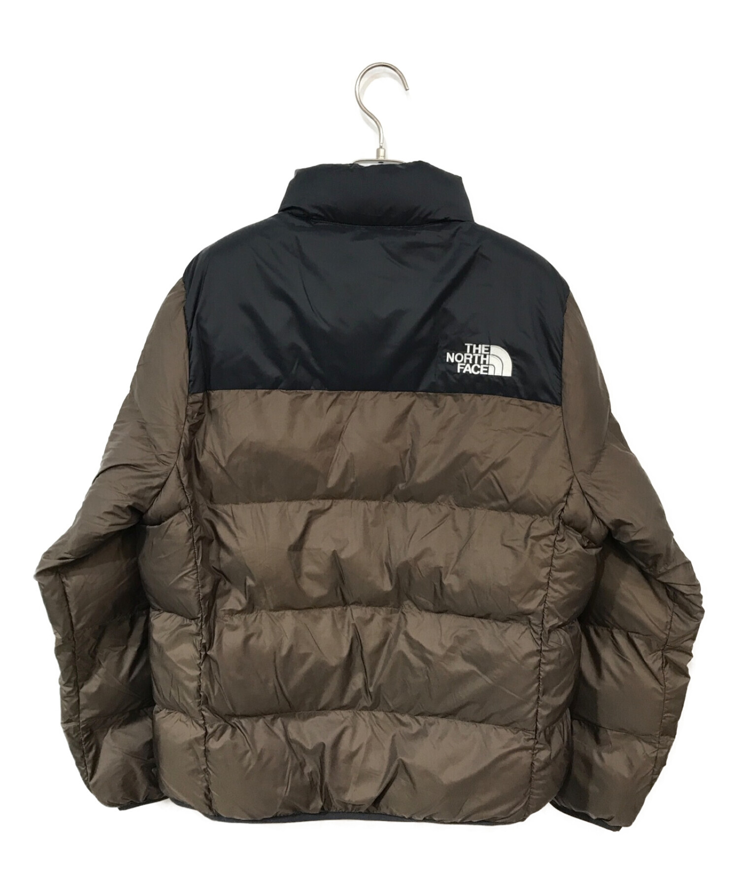 THE NORTH FACE (ザ ノース フェイス) ヌプシエコロフトジャケット ブラック×ブラウン サイズ:L/100