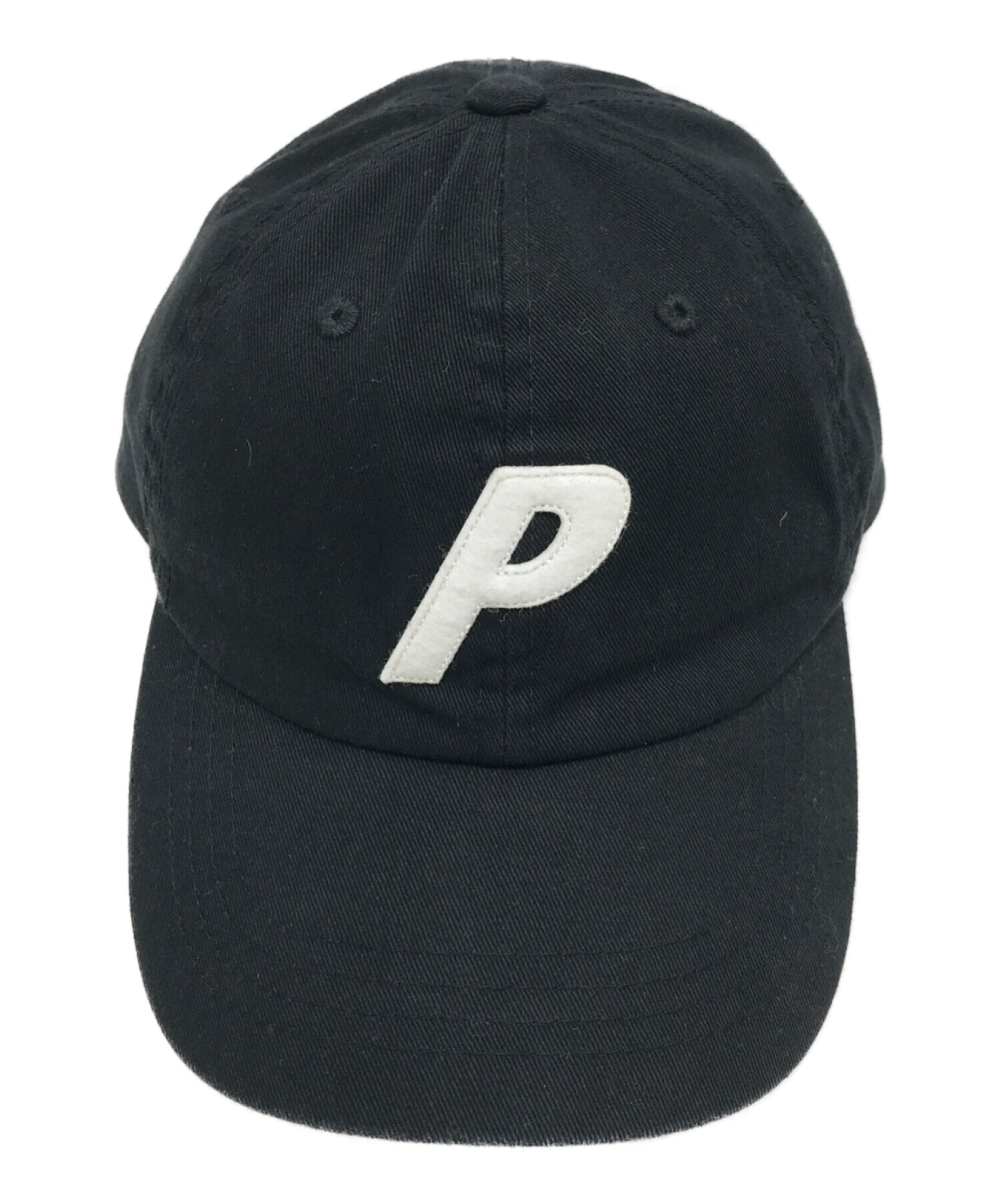 PALACE (パレス) Pロゴキャップ ブラック×ホワイト