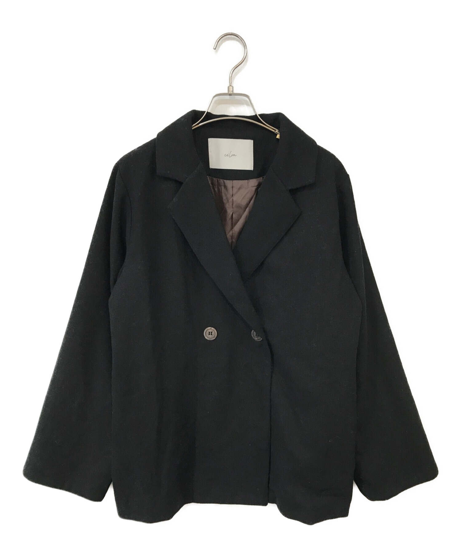 célon light wool over jacket【brown】袖丈59 - テーラードジャケット