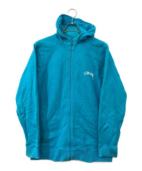 中古・古着通販】stussy (ステューシー) ジップパーカー ブルー サイズ