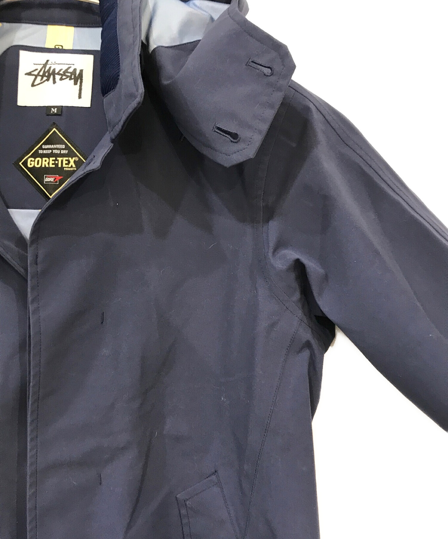 STUSSY×GORE-TEX (ステューシー×ゴア-テックス) Soutien Collar Coat ネイビー サイズ:M