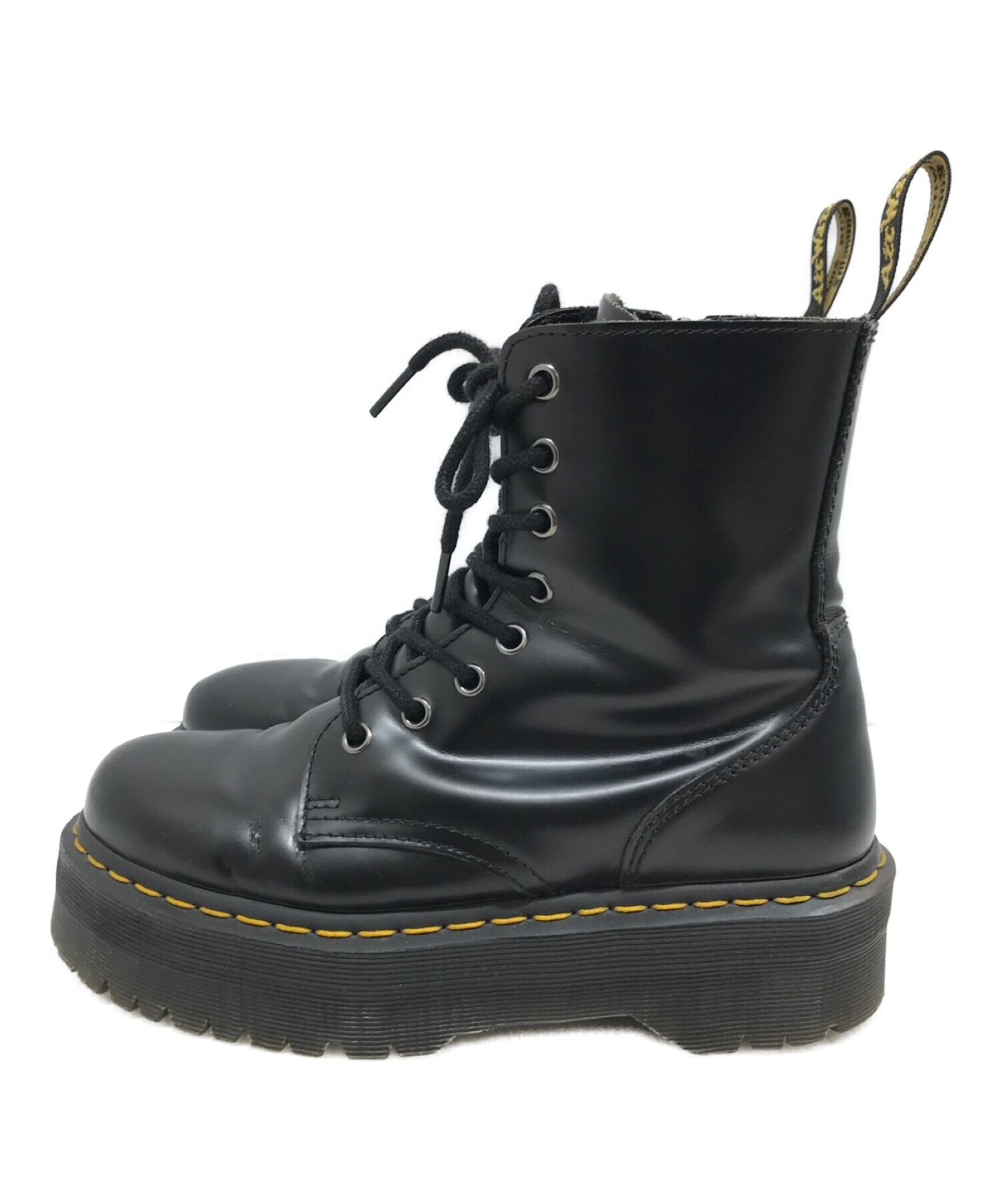 レディース美品 Dr.Martens JADON UK5/マーチン 厚底 約24cm 黒 - ブーツ