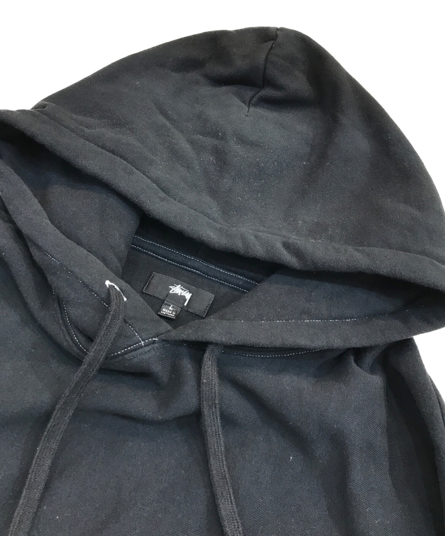 stussy (ステューシー) 8 BALL EMBROIDERED HOODIE ブラック サイズ:L