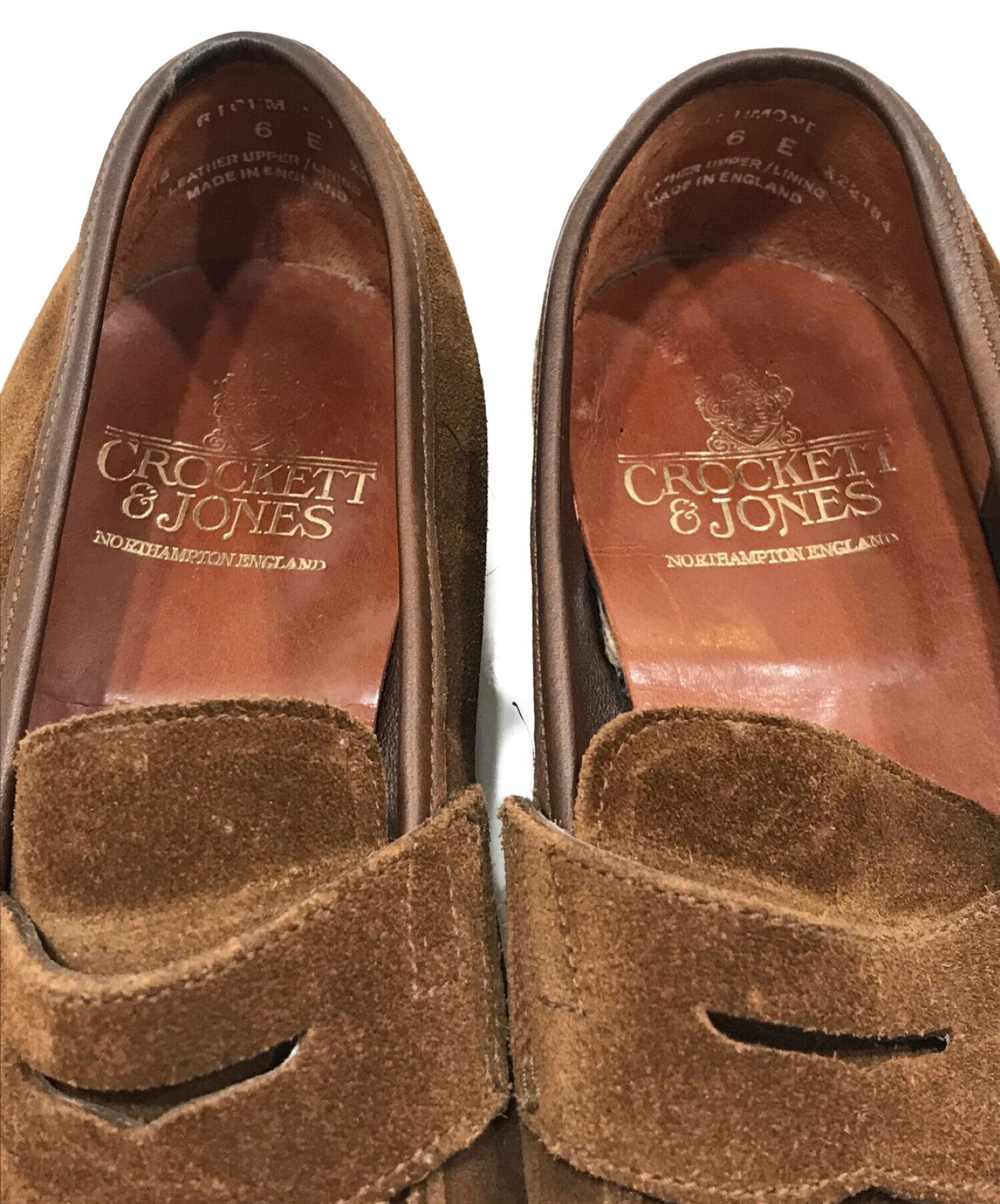 Crockett & Jones (クロケット＆ジョーンズ) スウェードローファー ブラウン サイズ:6