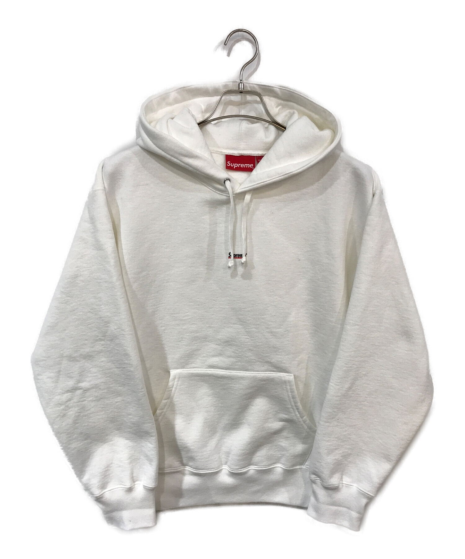 SUPREME (シュプリーム) underline hooded sweatshirt/アンダーラインフーデッドスウェットシャツ ホワイト  サイズ:MEDIUM