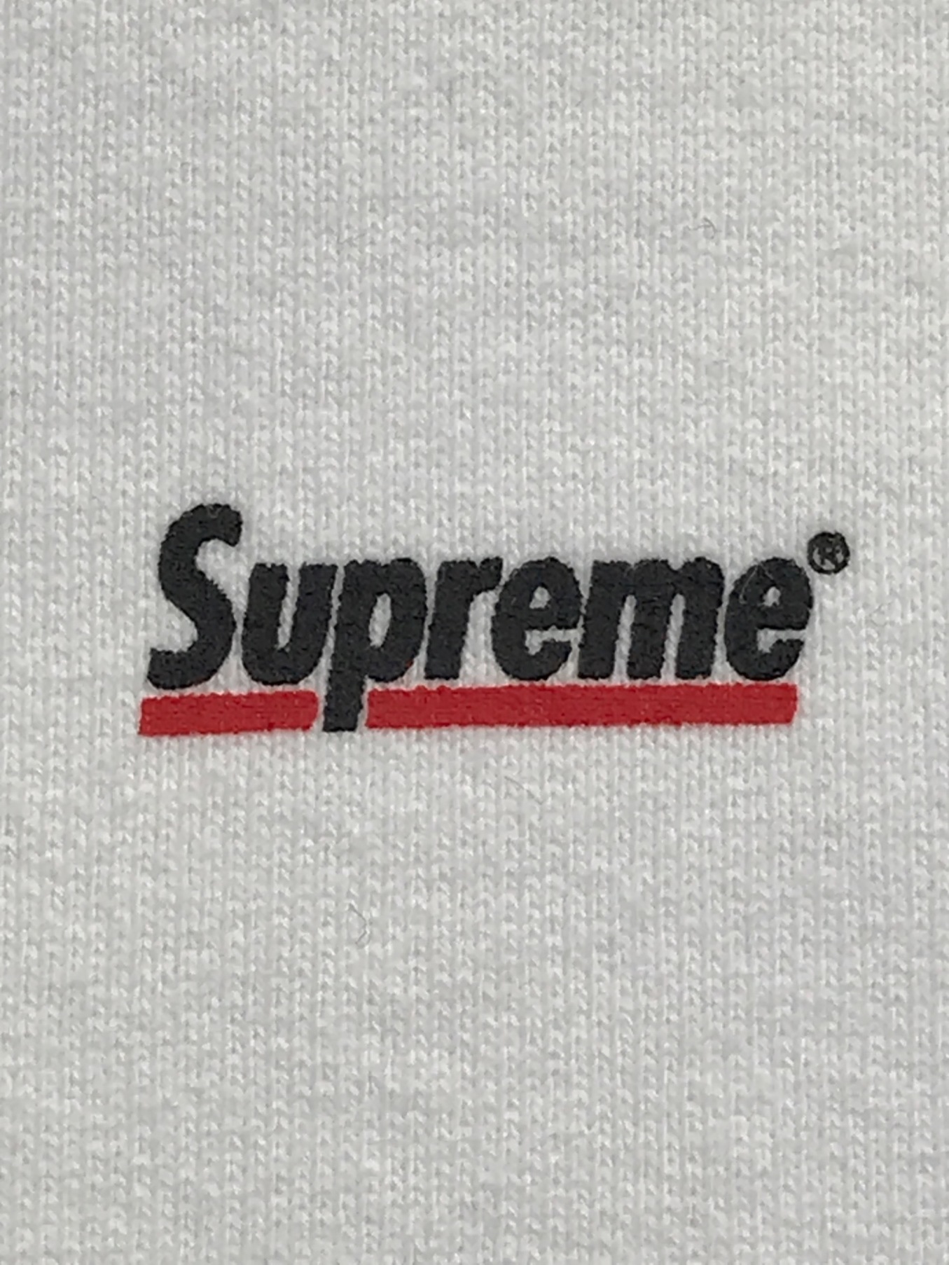 SUPREME (シュプリーム) underline hooded sweatshirt/アンダーラインフーデッドスウェットシャツ ホワイト  サイズ:MEDIUM