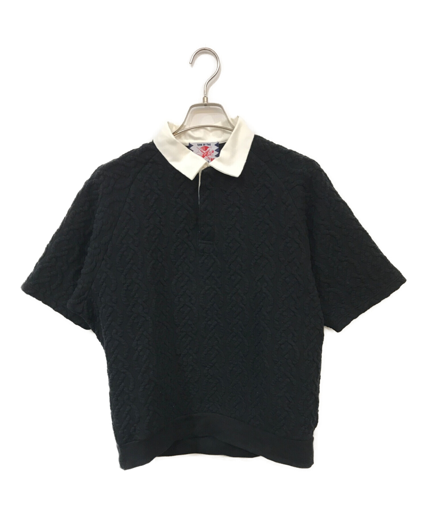 SONOFTHECHEESE Cable Polo サノバチーズ ポロシャツ72cm裄丈 ...