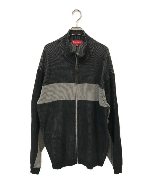 Supreme 22fw 2-Tone Ribbed ZipUp Sweater