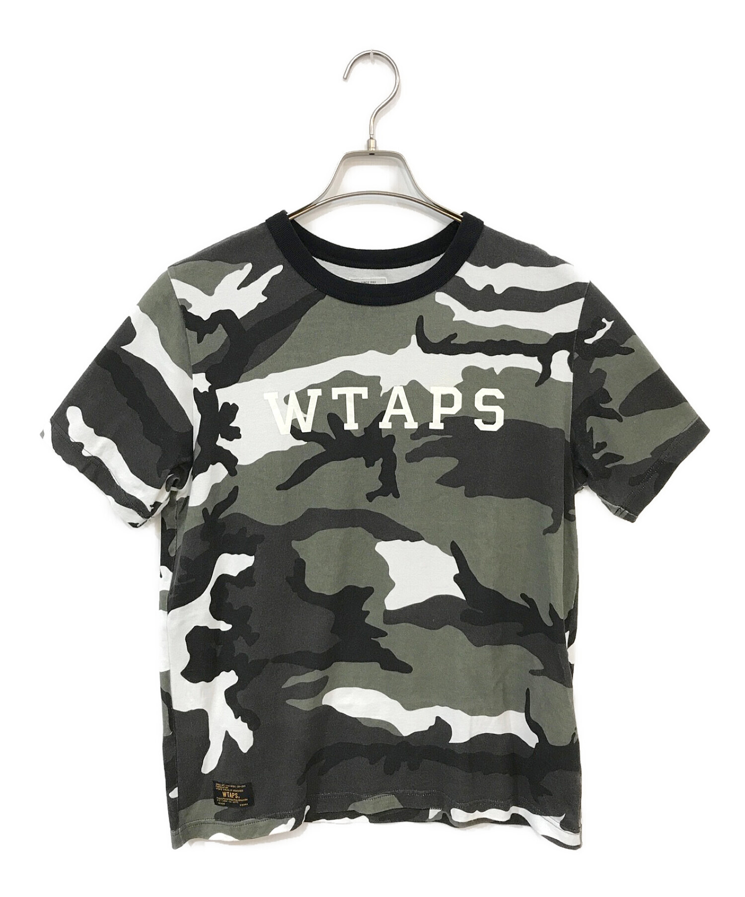 WTAPS (ダブルタップス) カモフラプリントTシャツ カーキ サイズ:S