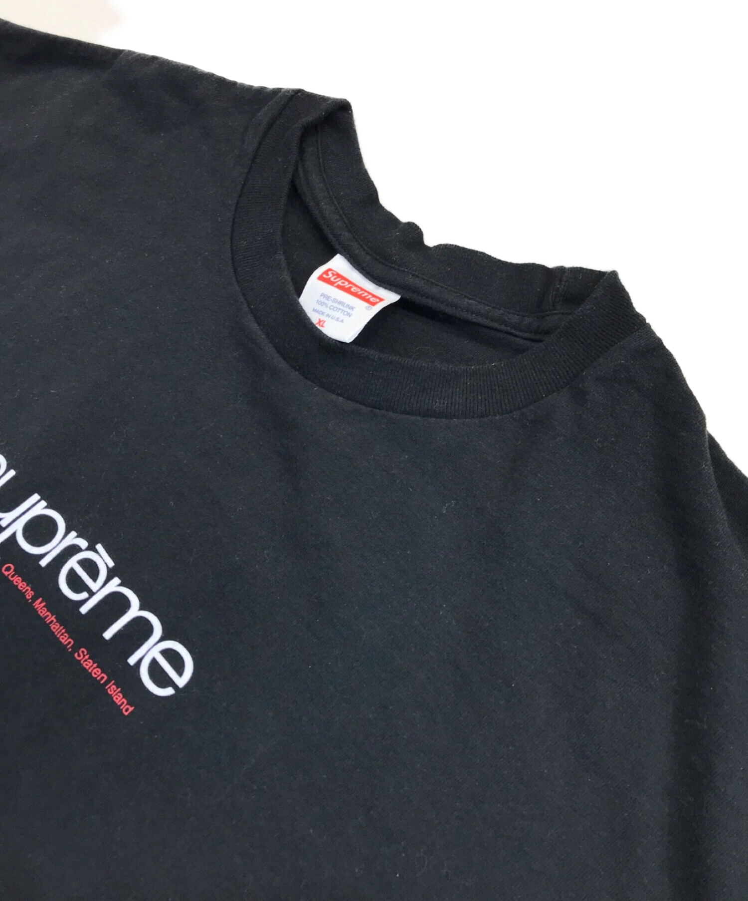 supreme Five Boroughs Tee XL 黒Tシャツ/カットソー(半袖/袖なし) - T 