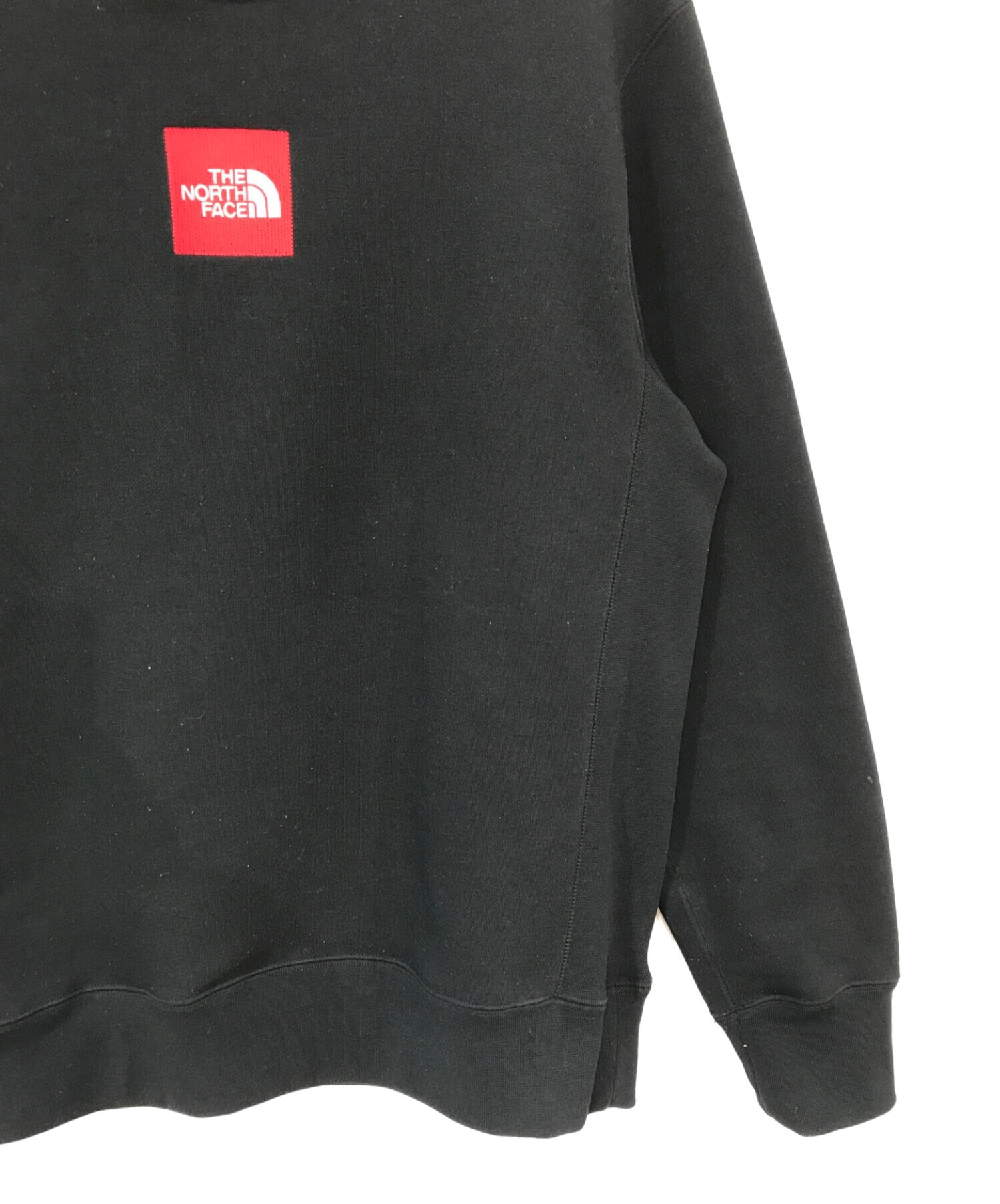 THE NORTH FACE (ザ ノース フェイス) HEATHER LOGO CREW ブラック サイズ:XL