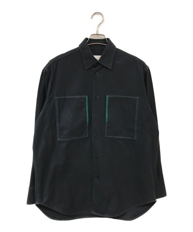 中古・古着通販】JIL SANDER (ジルサンダー) ビッグポケットL/Sシャツ ブラック サイズ:38｜ブランド・古着通販  トレファク公式【TREFAC FASHION】スマホサイト