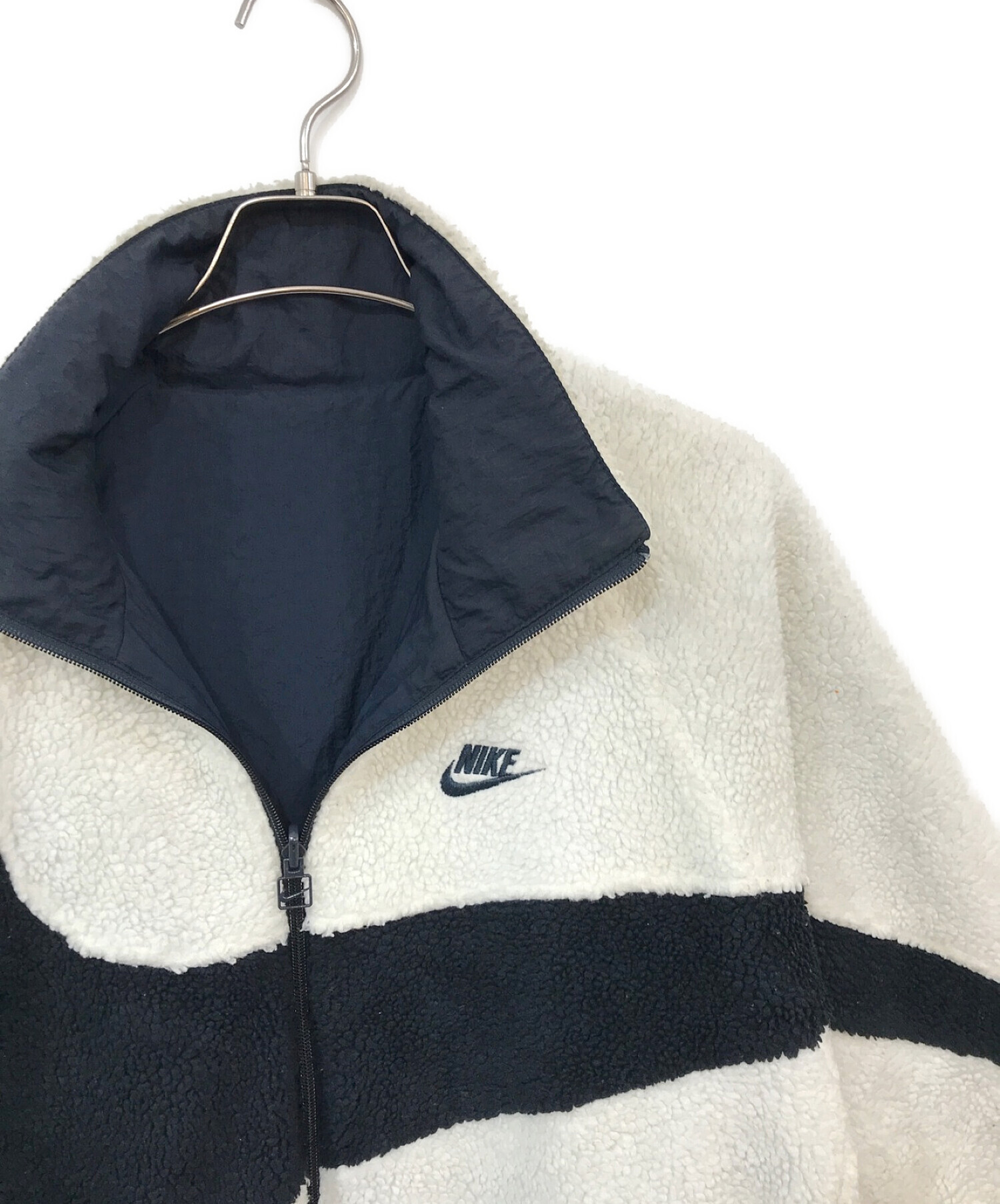 NIKE (ナイキ) BIG SWOOSH BOA JACKET（ビッグスウォッシュボアジャケット） アイボリー サイズ:L