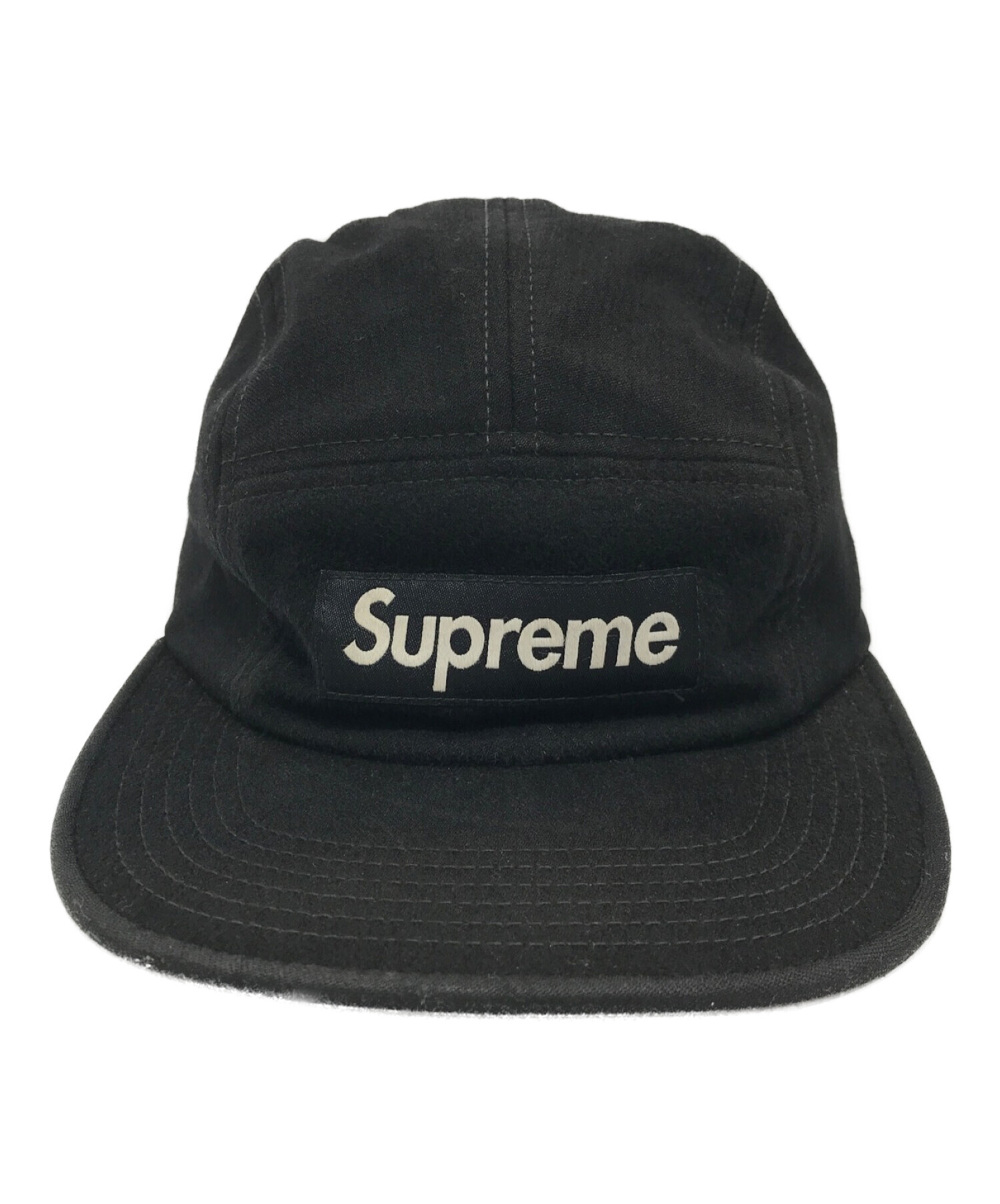 中古・古着通販】Supreme (シュプリーム) Wool Camp Cap ブラック