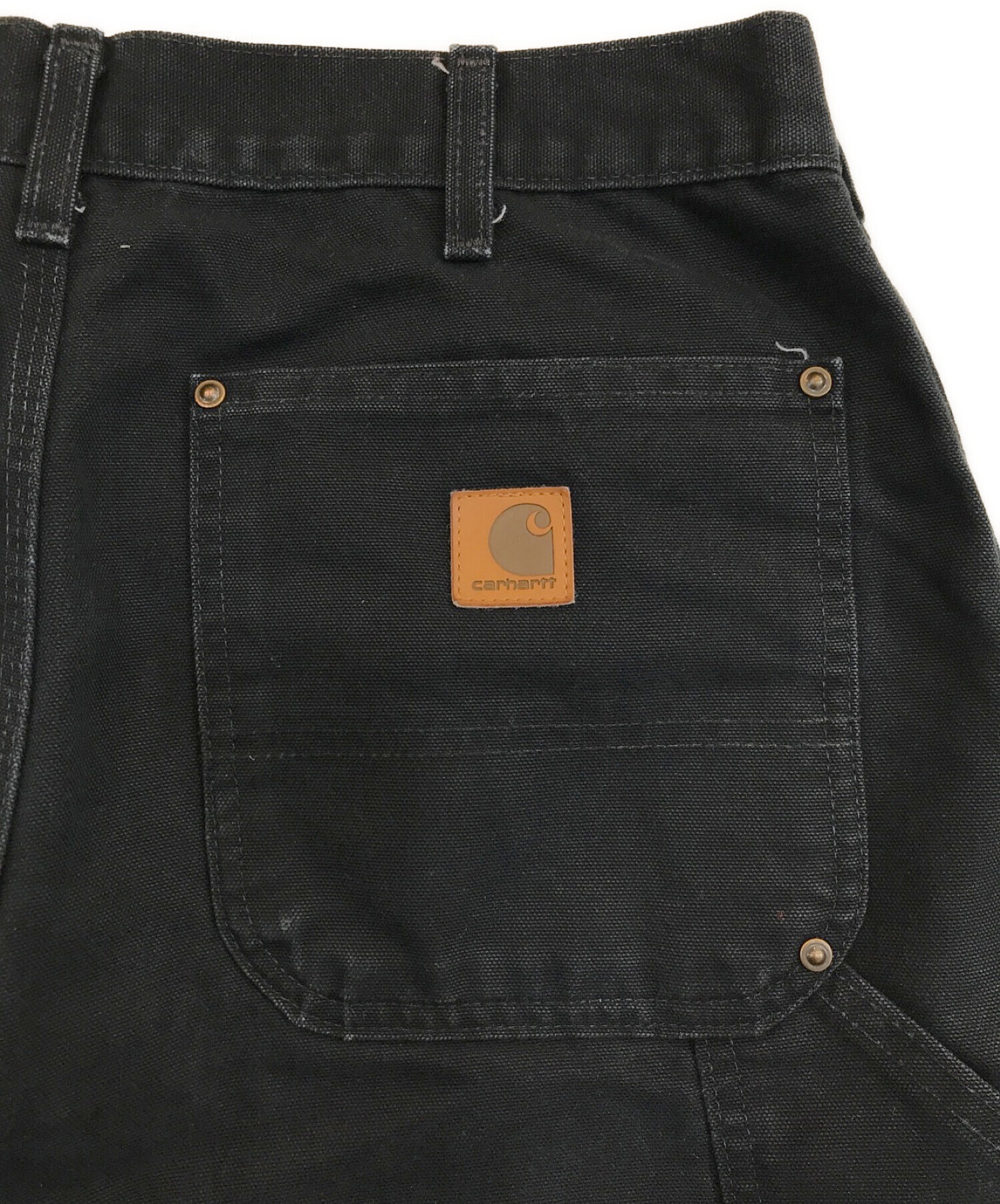 CarHartt (カーハート) ダブルニーワークパンツ ブラック サイズ:W32