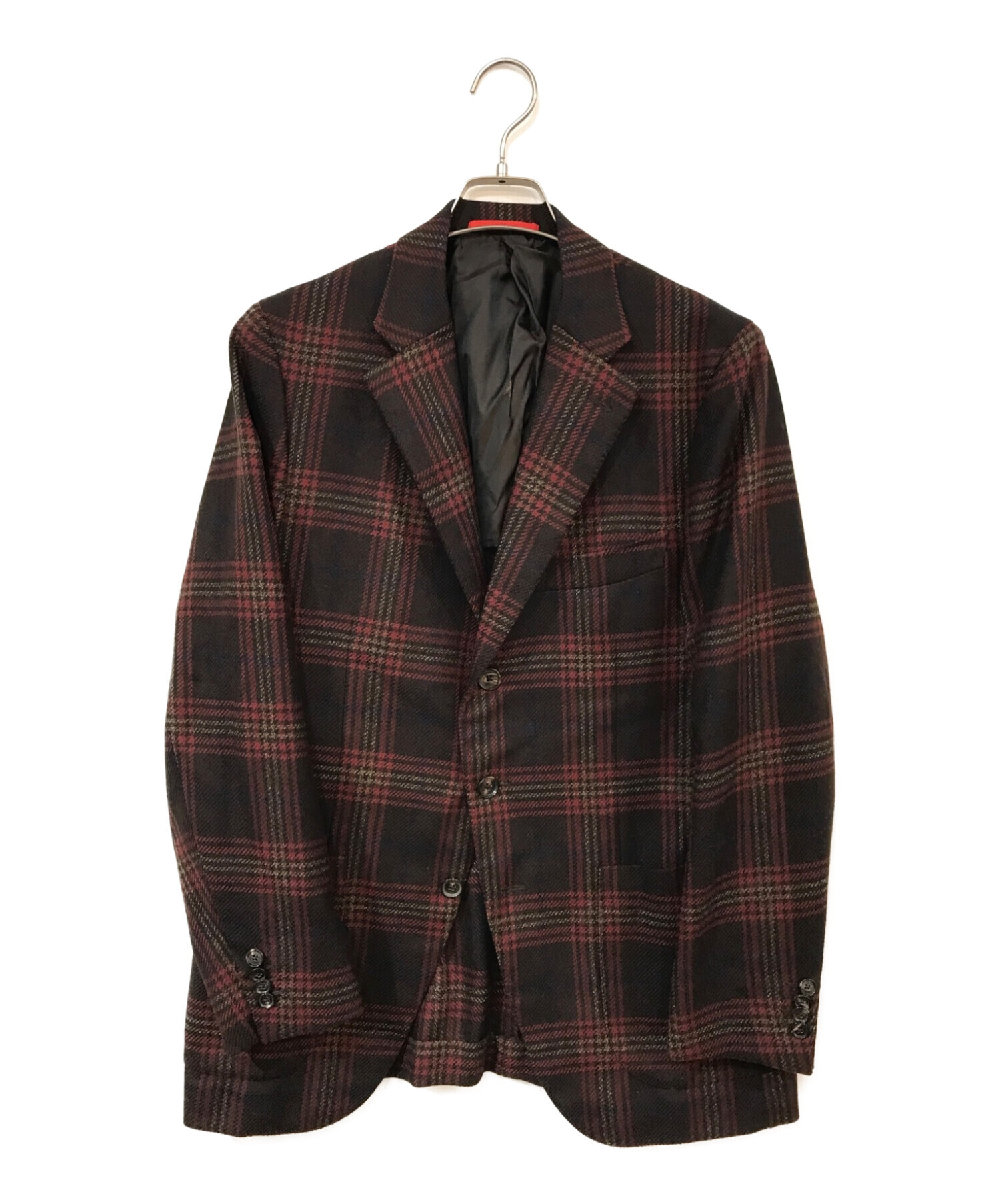 中古・古着通販】ISAIA (イザイア) 3Bジャケット レッド サイズ:50