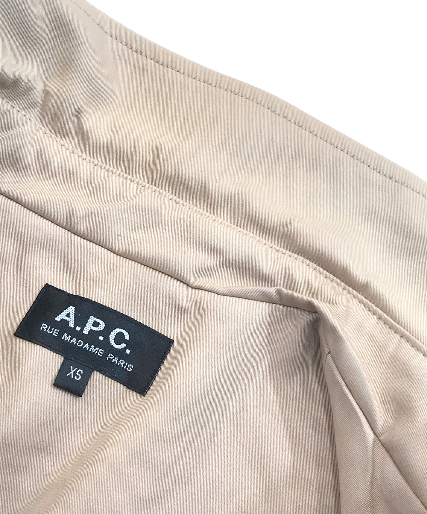 中古・古着通販】A.P.C. (アー・ペー・セー) ボンディングステンカラー 